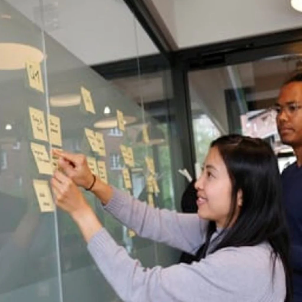 Physical Retrospective in agile Board